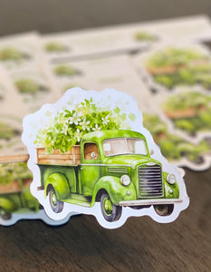 March Truck Die Cut Stickers