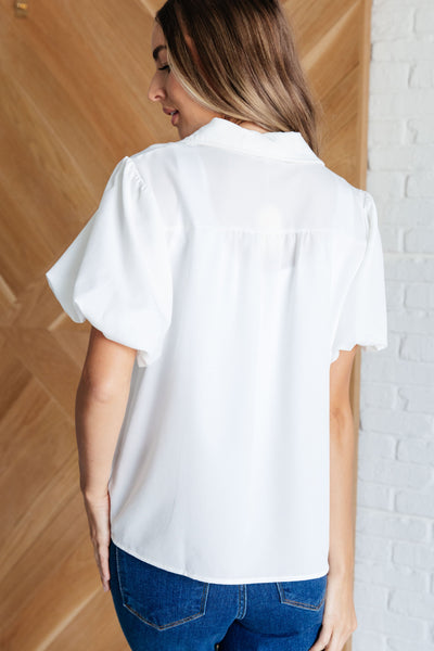 A Sixth Sense Balloon Sleeve Blouse