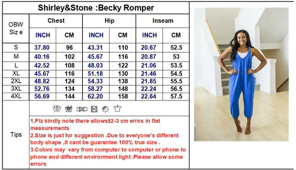 PREORDER: Becky Romper in Six Colors