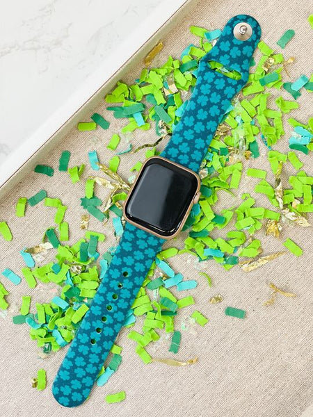 PREORDER: Clover Printed Silicone Smart Watch Band