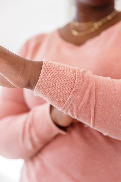 Fun Beginnings Raglan Top In Dusty Mauve