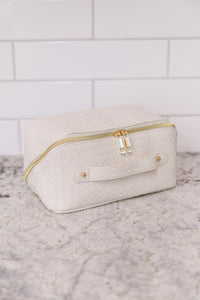 New Dawn Large Capacity Cosmetic Bag in White