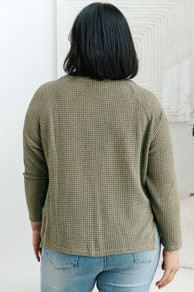 Wishful Thinking Henley In Olive