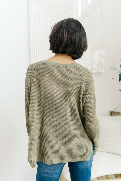 Wishful Thinking Henley In Olive